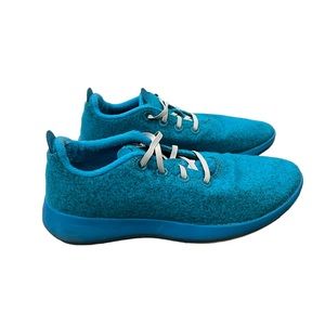 Allbirds Wool Runner Mizzle Running Sneakers Blue Men's 9